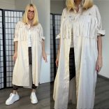 Zeta Otto rojtos vászon ingruha  18266 - bézs