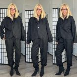 Lux Luna strasszos, csipkés 2 részes szett 51199 - fekete