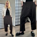 SUN ülepes  nadrág 6360 - csokibarna