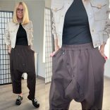 SUN ülepes  nadrág 6360 - csokibarna