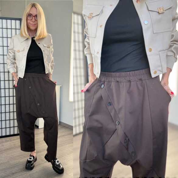 SUN ülepes  nadrág 6360 - csokibarna