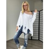 Nona hosszú ujjú kötött felső - fehér