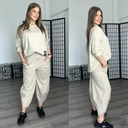 Natura nadrág oversize felsővel 6727-bézs