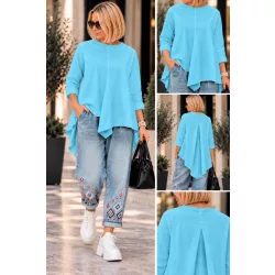 Wendy Trendy aszimmetrikus felső 260076-világoskék