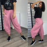 Astra zsebes pamut nadrág-mályva