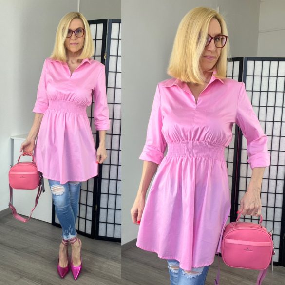 Superio gumis erekú vászon tunika2291-rózsaszín