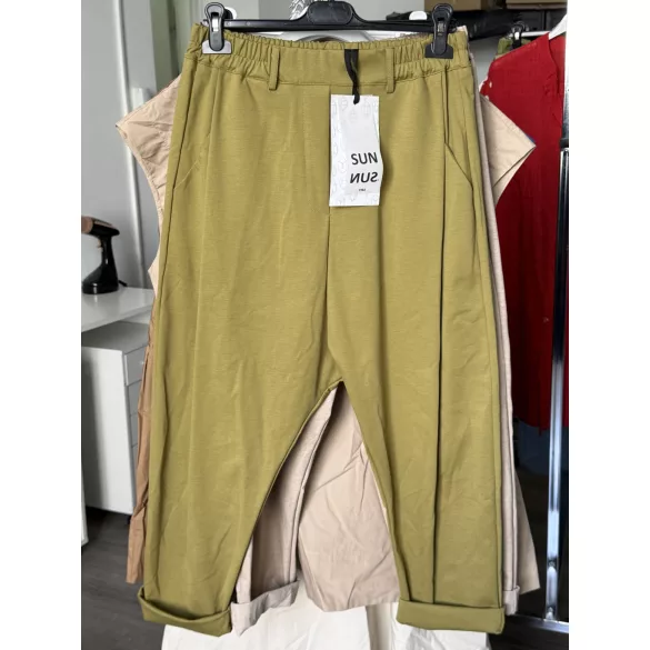 SUN ülepes nadrág 6368 - pisztácia
