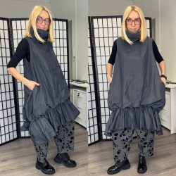 Fanny susogós poncsó7509-antracit