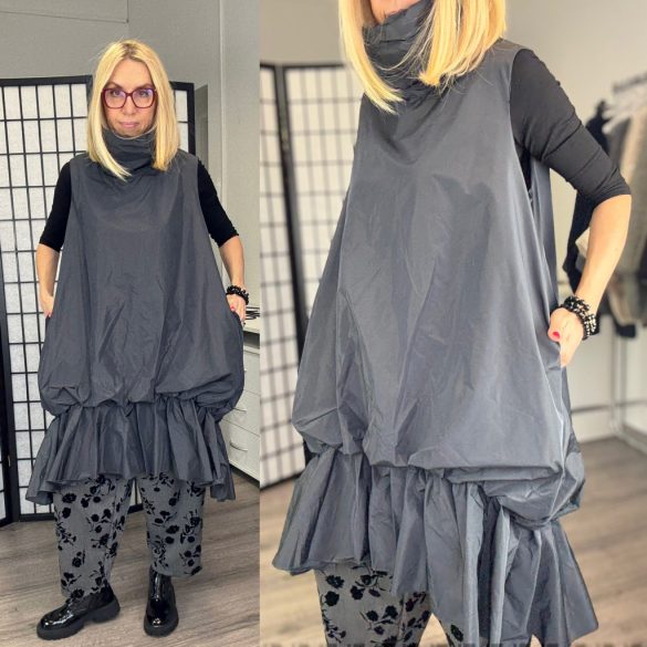 Fanny susogós poncsó7509-antracit