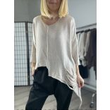 NC Fire asszimetrikus kötött pulóver-bézs