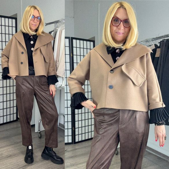 SUN filc blézer8407-világosbarna