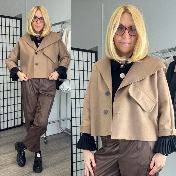 SUN filc blézer8407-világosbarna