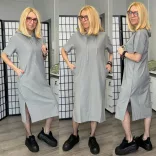 Britni kapucnis tenisz ruha  HM5005-acélkék