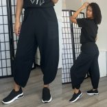 Astra zsebes pamut nadrág-fekete