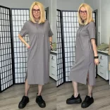 Britni kapucnis tenisz ruha  HM5005-taupe