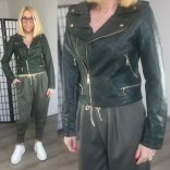 Vopse motoros dzseki arany cipzárral V6362-khaki