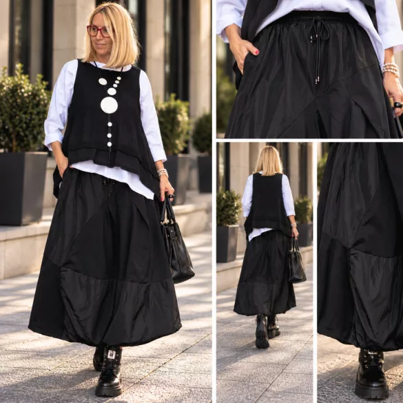 Wendy Trendy gumis derekú hagymaszoknya 791089-fekete