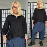 Wendy Trendy vászon ing 224397-fekete