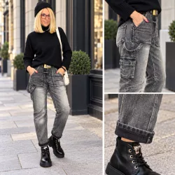S-Woman bélelt cargo farmer H8473-sötétszürke