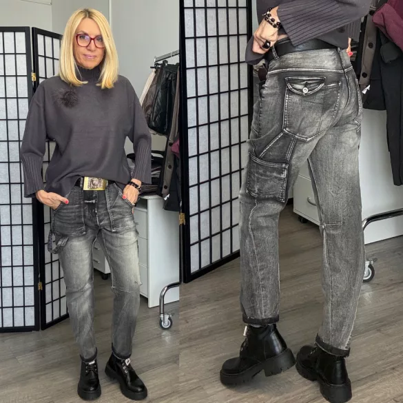 S-Woman bélelt cargo farmer H8473-sötétszürke