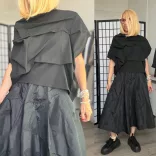 Wendy Trendy aszimmetrikus felső 219185-fekete