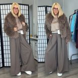 Dorothy bőszárú nadrág 1617-taupe