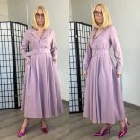 Cinty zsebes ruha övvel 9855-mályva