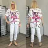 Mickey strasszos póló 251925 - pink