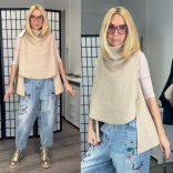 Bomb buklé mellény20399-bézs