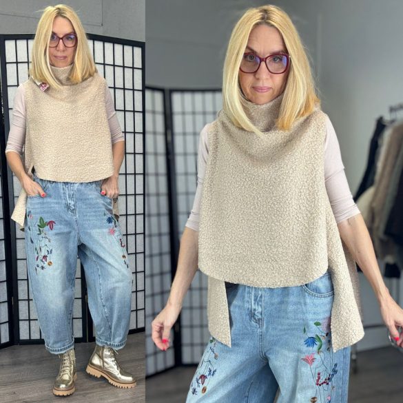 Bomb buklé mellény20399-bézs