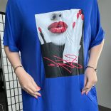 Nikole Style rövidujjú  zsebes tunika 586 - királykék