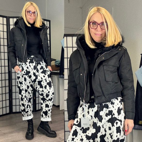 Nairobi fekete crop bomberdzseki HS16 - fekete