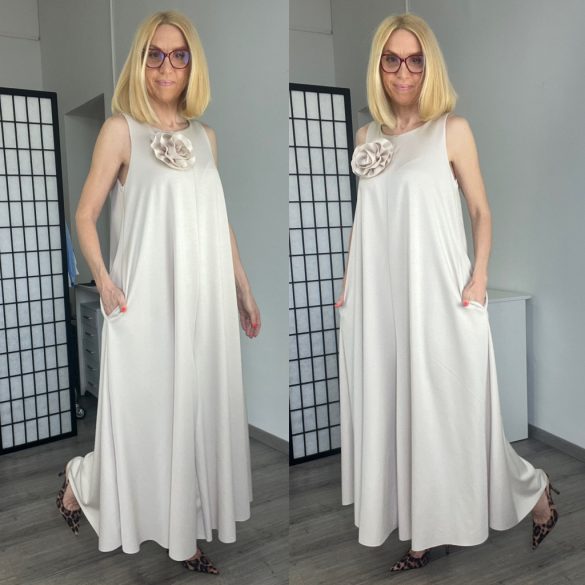 Christine rózsás overál 7361 - bézs