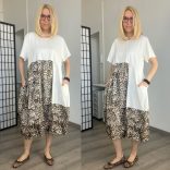 Lux Luna ocelot betétes zsebes hagymaruha50371-bézs