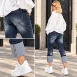 S-Woman elasztikus farmer SW1642 - sötétkék