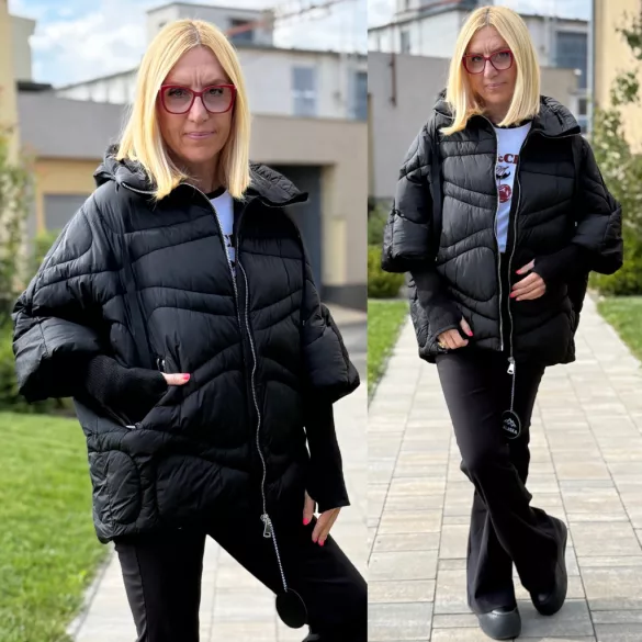 Alaska passzés ujjú dzseki 2969-fekete