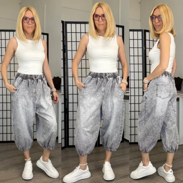 S Woman gumis derekú buggyos farmer SW2016-világosszürke