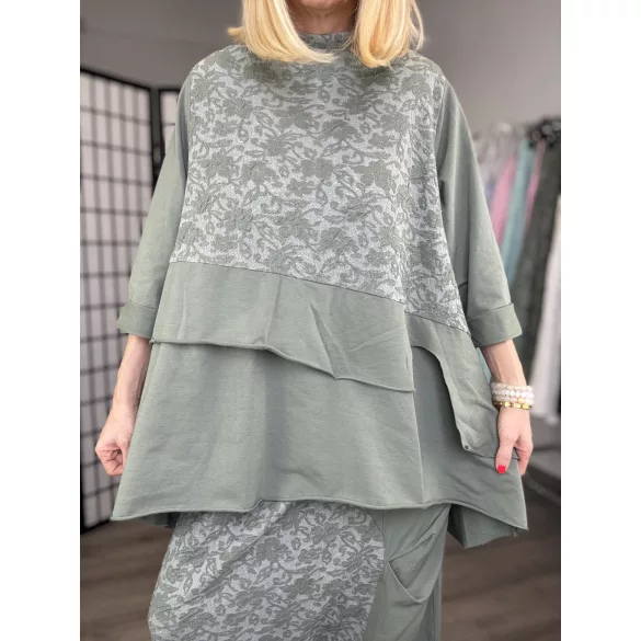 Vintage pamut tunika 3271-khaki