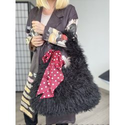 MaxFly szőrös válltáskaDW00 -fekete