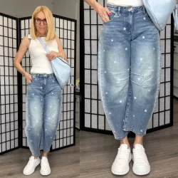 Melly margarétás ballon farmer 5380-világoskék