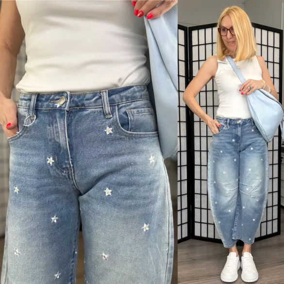 Melly margarétás ballon farmer 5380-világoskék