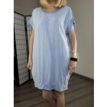 Vibe pamut viszkóz basic tunika 23118 - világoskék