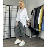 Wendy Trendy hosszú ujjú pamut ing 221649 - fehér