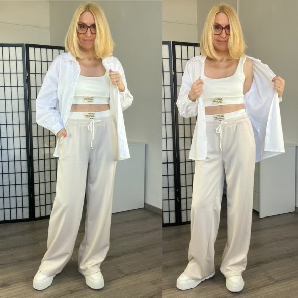 Perfect Life nadrág + top15383-bézs