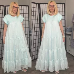 Bridgerton fodros ruha51656-menta