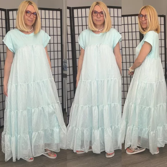 Bridgerton fodros ruha51656-menta