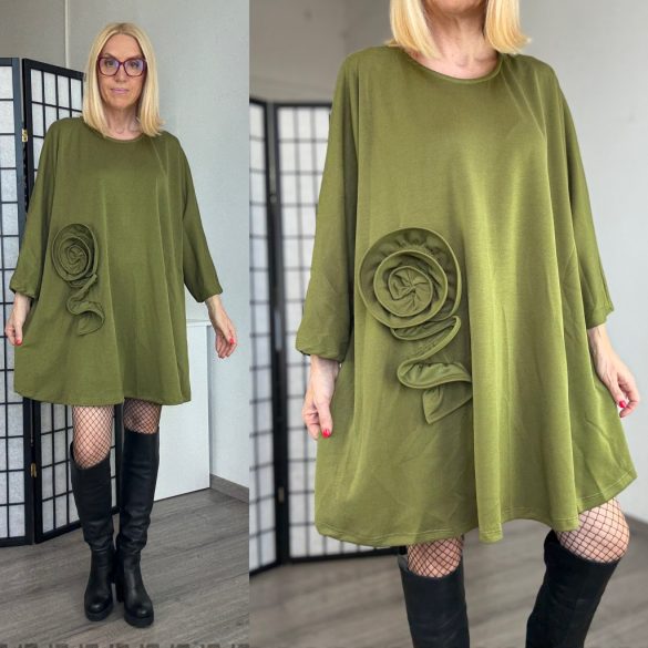 Lux Luna rózsadíszes tunika 50990 -pisztácia 