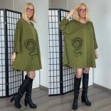 Lux Luna rózsadíszes tunika 50990 -pisztácia 