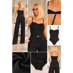 ELSA.M pántos szivacsos basic body MCY06148-fekete