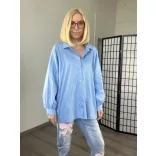 Brigi hátán masnis ing13006-világoskék